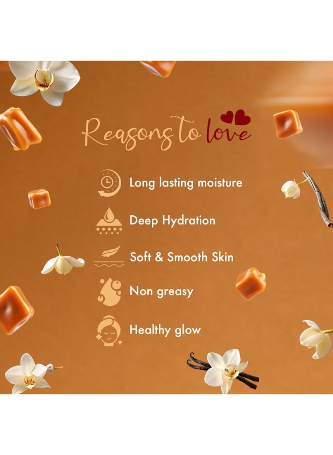 VCare V Care Delight Toffee Vanilla Body Lotion 1L - Deep Moisturizing, Non-Greasy & Fast Absorbing, Gourmand Fragrance - Image 4